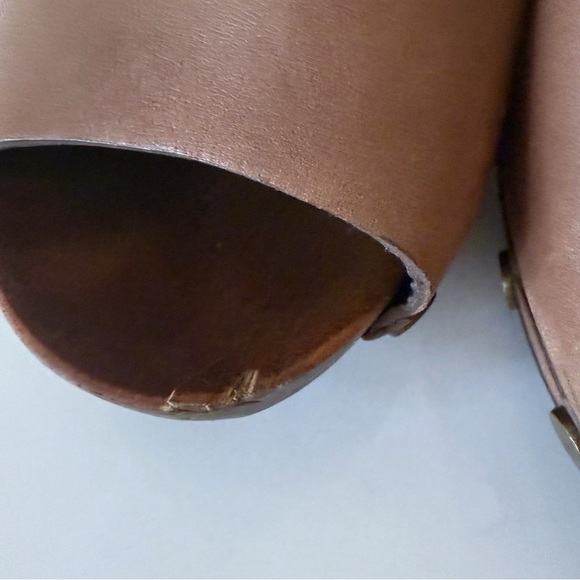 See by Chloe Wood Heel Wedge Leather Brown Shoes EU 39 - Picture 9 of 9